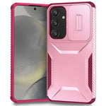 For Samsung Galaxy S25 / S24 Case Slide Lens Cover TPU+PC Phone Shell