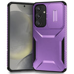 For Samsung Galaxy S25 / S24 Case Slide Lens Cover TPU+PC Phone Shell