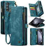 For Samsung Galaxy Z Fold5 5G Phone Cases CASEME 008 Leather Cover with Detachable Wallet and Strap