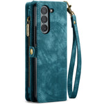For Samsung Galaxy Z Fold5 5G Phone Cases CASEME 008 Leather Cover with Detachable Wallet and Strap