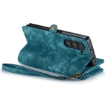 For Samsung Galaxy Z Fold5 5G Phone Cases CASEME 008 Leather Cover with Detachable Wallet and Strap