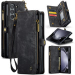 For Samsung Galaxy Z Fold5 5G Phone Cases CASEME 008 Leather Cover with Detachable Wallet and Strap
