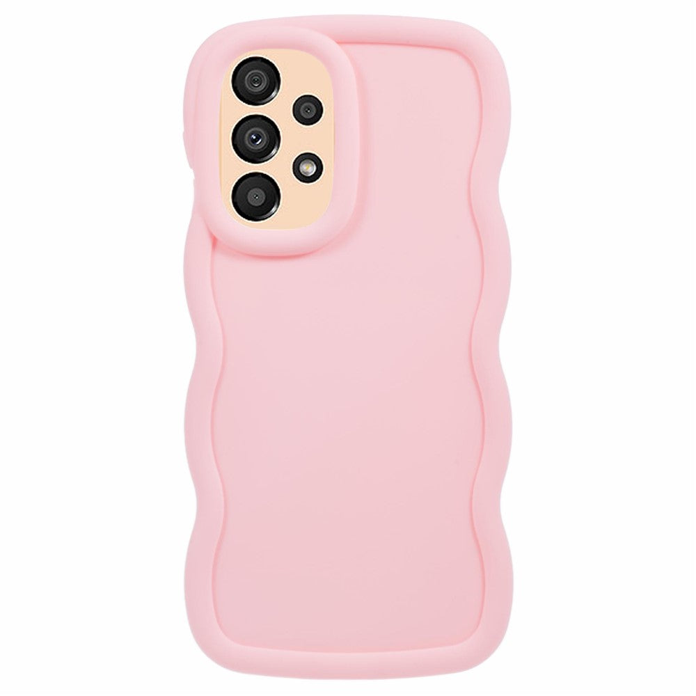 XL Series Til Samsung Galaxy A13 4G Cover Ensfarvet Mobiltelefon TPU Cover Bølget Kant