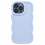 XL Series For iPhone 14 Pro Max Case Solid Color Phone TPU Cover Wavy Edge