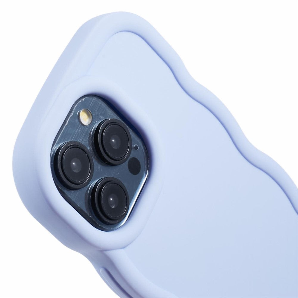 XL Series For iPhone 13 Pro Case Solid Color Wavy Edge TPU Phone Cover