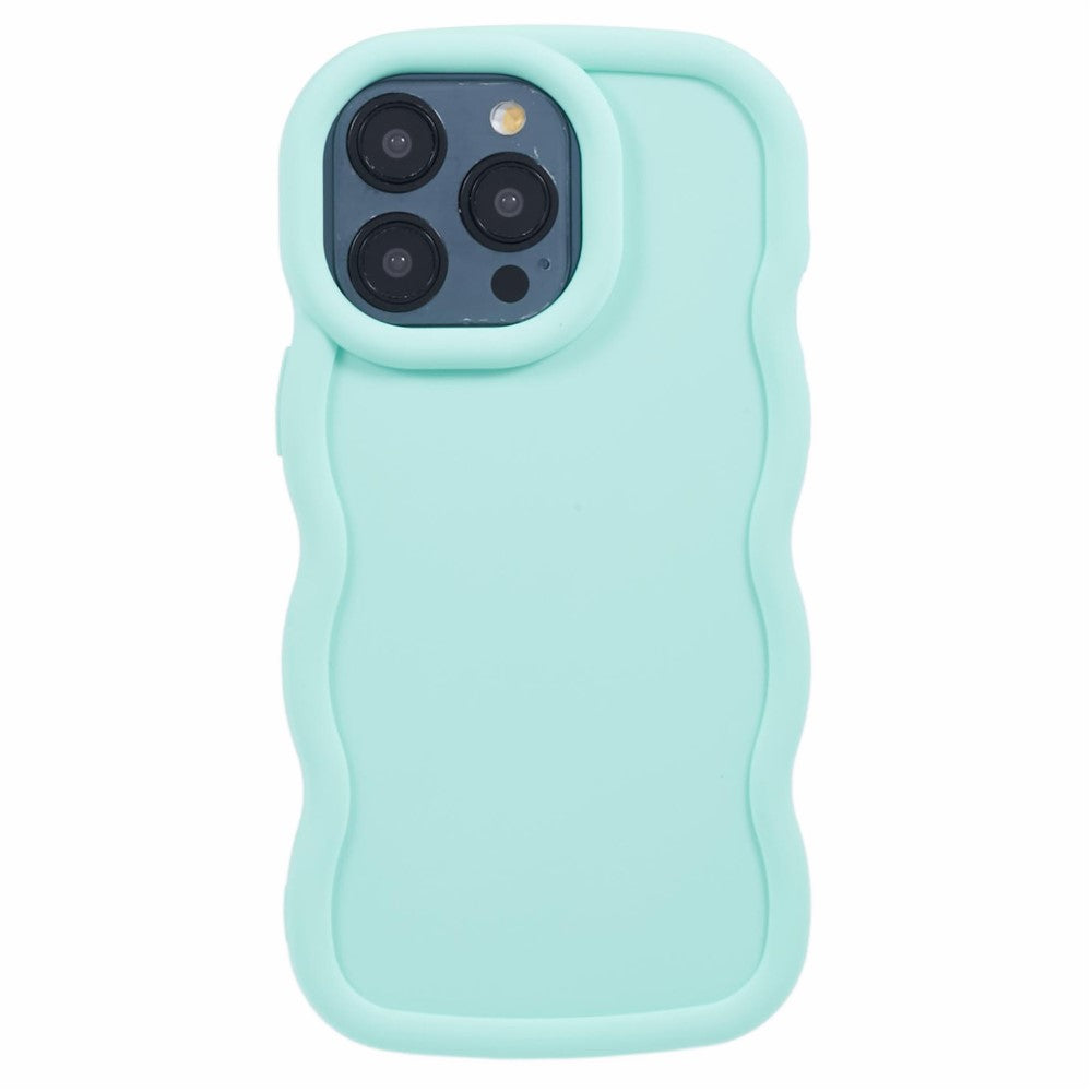 XL Series For iPhone 13 Pro Case Solid Color Wavy Edge TPU Phone Cover