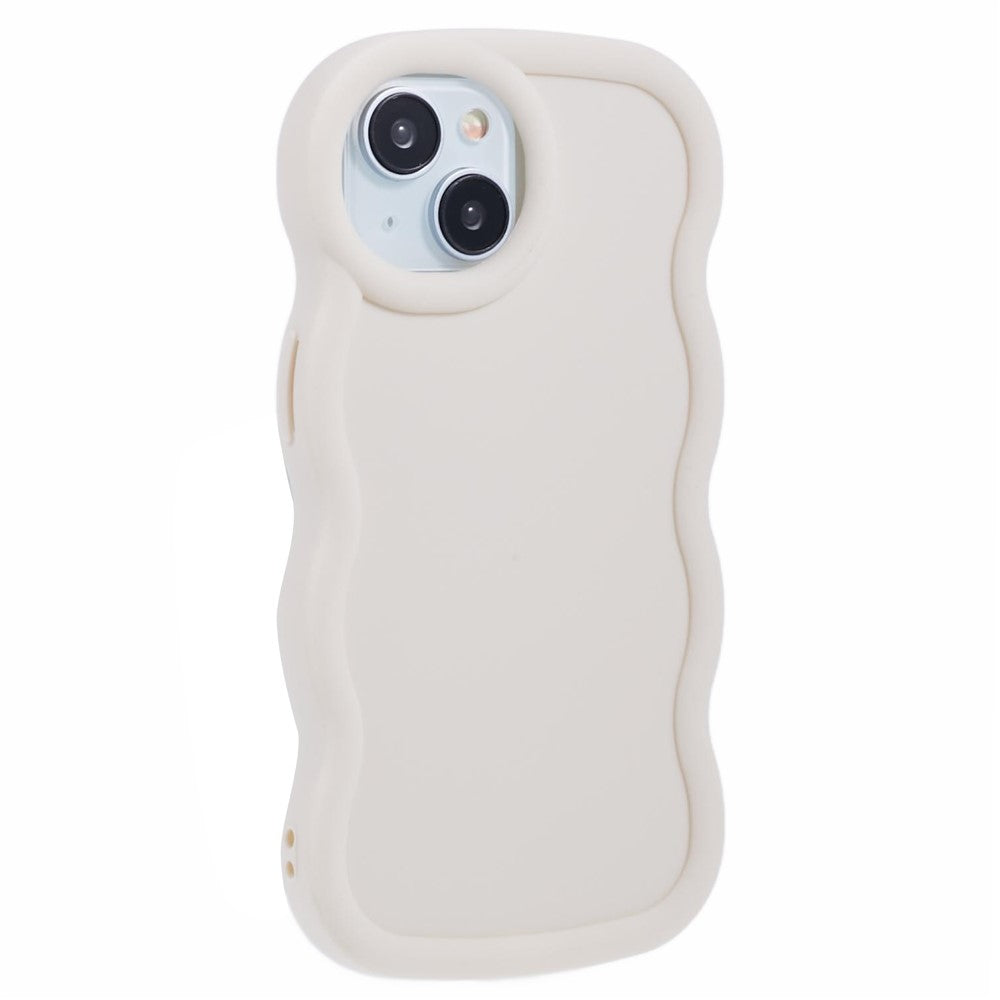 XL Series For iPhone 13 Case TPU Protective Phone Cover Unique Curly Wave Frame
