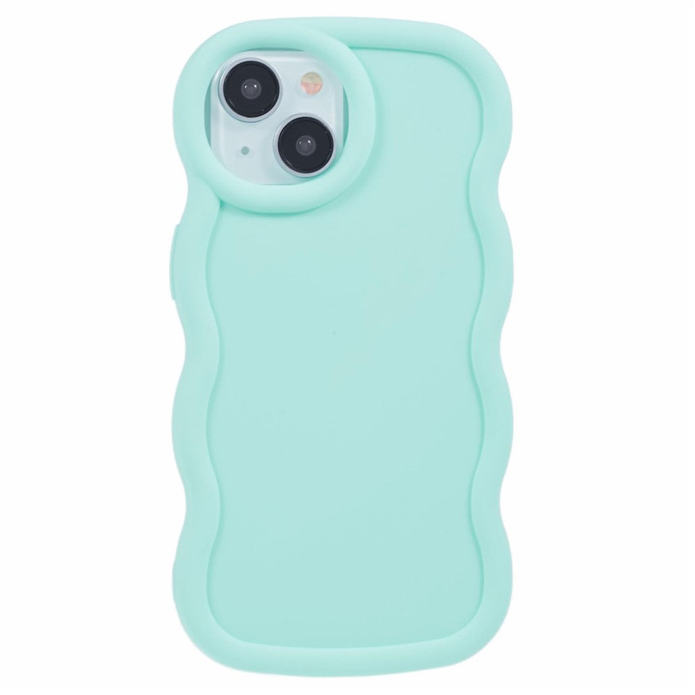 XL Series For iPhone 13 Case TPU Protective Phone Cover Unique Curly Wave Frame