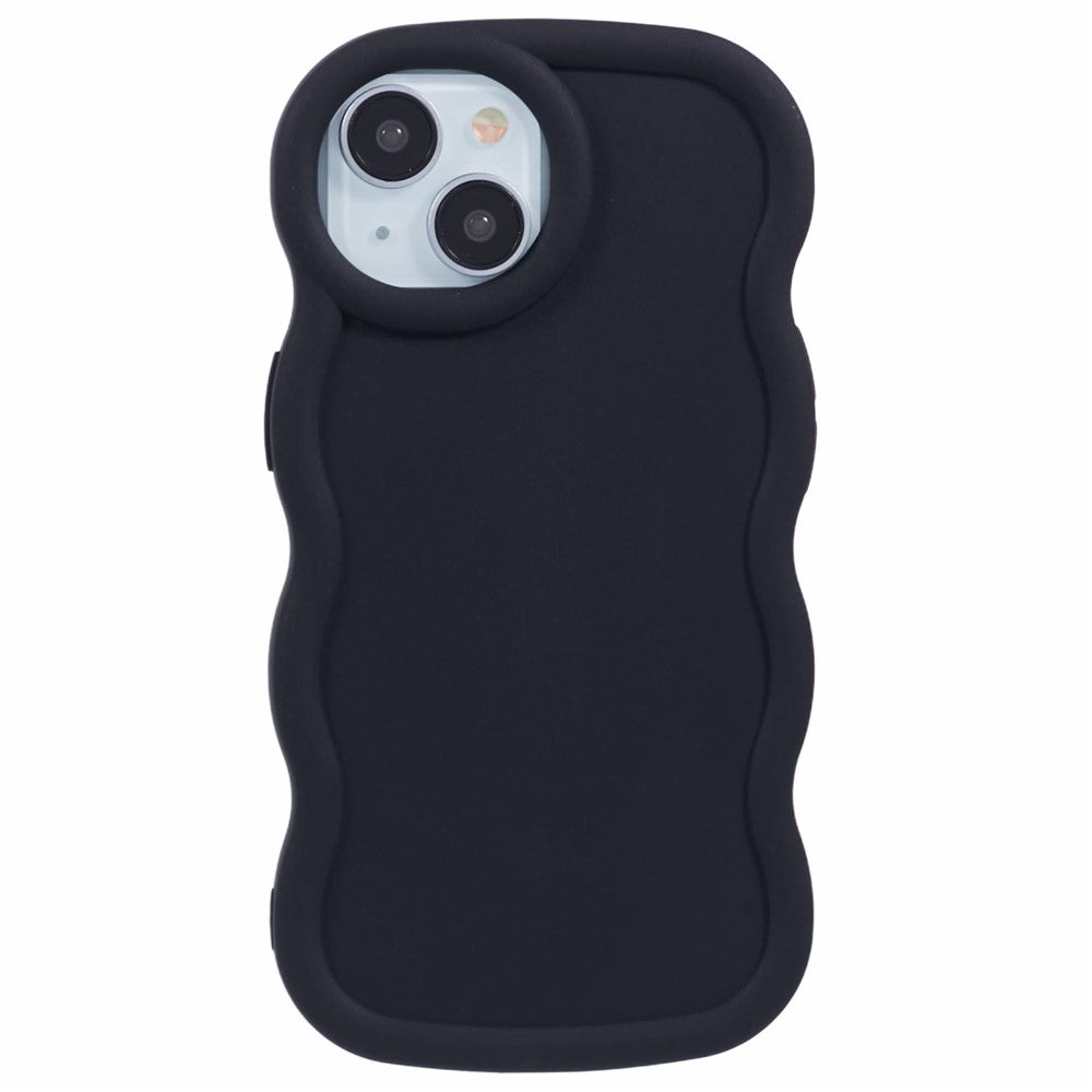 XL Series For iPhone 13 Case TPU Protective Phone Cover Unique Curly Wave Frame