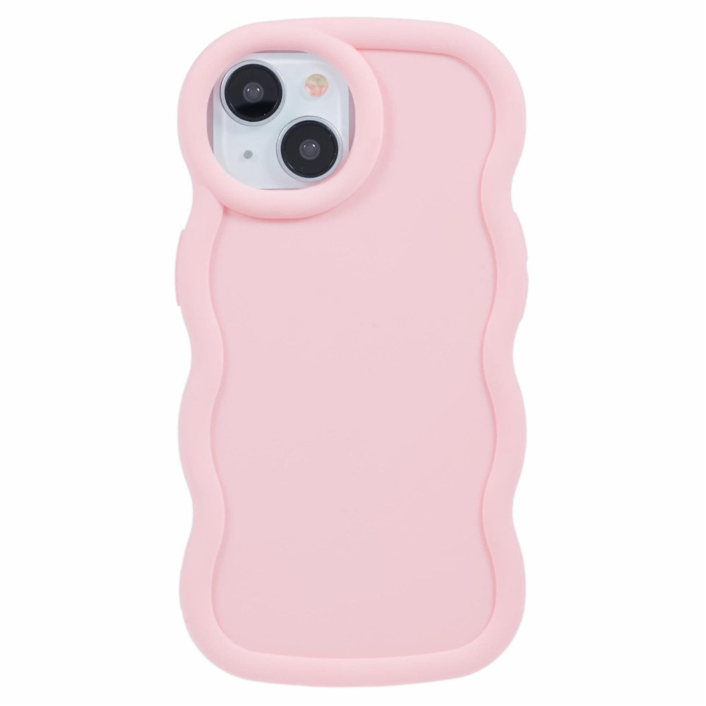 XL Series For iPhone 13 Case TPU Protective Phone Cover Unique Curly Wave Frame