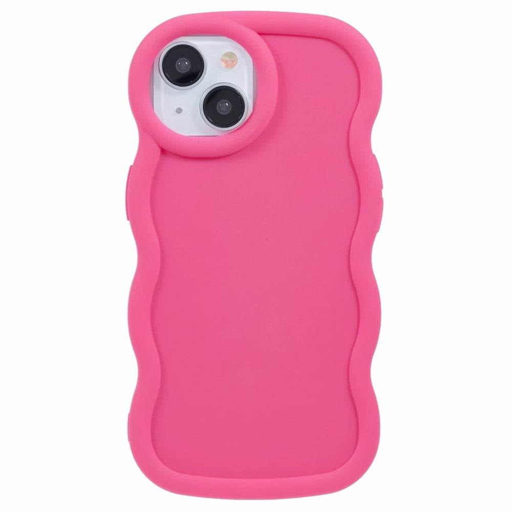 XL Series For iPhone 13 Case TPU Protective Phone Cover Unique Curly Wave Frame
