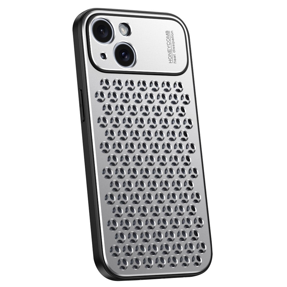 Til iPhone 14 Plus Cover Aluminiumlegering+TPU Honeycomb Varmeafledning Anti-Fald Telefoncover