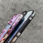 For iPhone 12 Pro Max Case Feather Yarn Texture Quicksand Swan TPU Phone Cover with Glass Lens Film