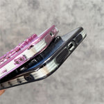 For iPhone 12 Pro Max Case Feather Yarn Texture Quicksand Swan TPU Phone Cover with Glass Lens Film
