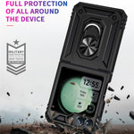 For Samsung Galaxy Z Flip7 FE 5G / Z Flip6 5G Case TPU+PC Phone Cover with Ring Kickstand Drop Protection