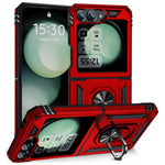 For Samsung Galaxy Z Flip7 FE 5G / Z Flip6 5G Case TPU+PC Phone Cover with Ring Kickstand Drop Protection