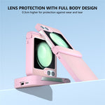 For Samsung Galaxy Z Flip5 5G Case Leather + PC Slim Phone Cover Hinge Protection