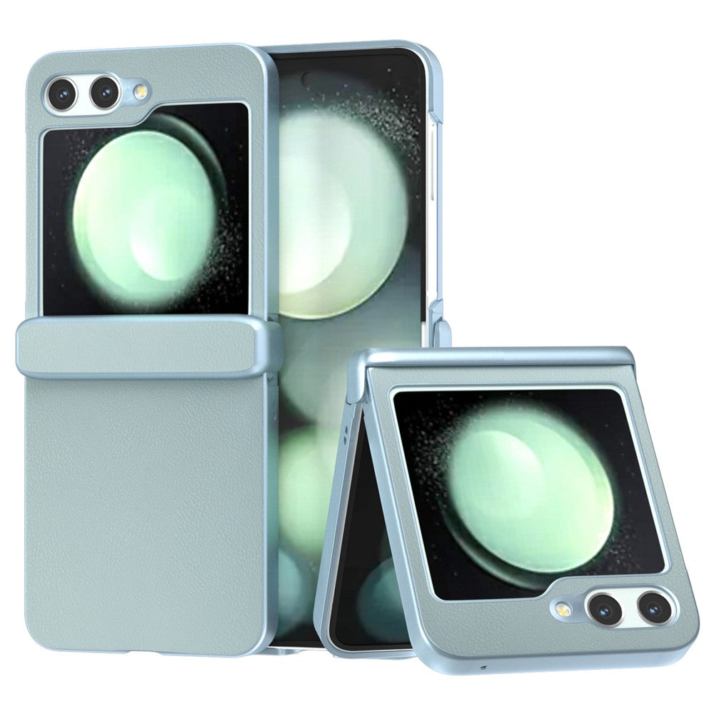 For Samsung Galaxy Z Flip5 5G Case Leather + PC Slim Phone Cover Hinge Protection