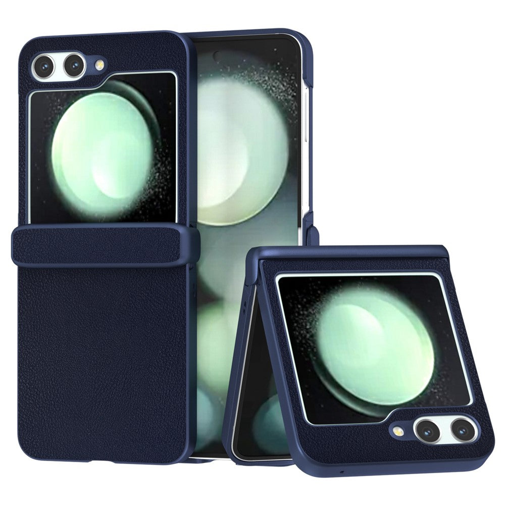 For Samsung Galaxy Z Flip5 5G Case Leather + PC Slim Phone Cover Hinge Protection