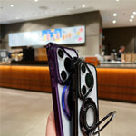 Huawei Pura 70 Pro / Pura 70 Pro+ Skal TPU+Akryl mobilskal med Magnetisk Ring Stativ