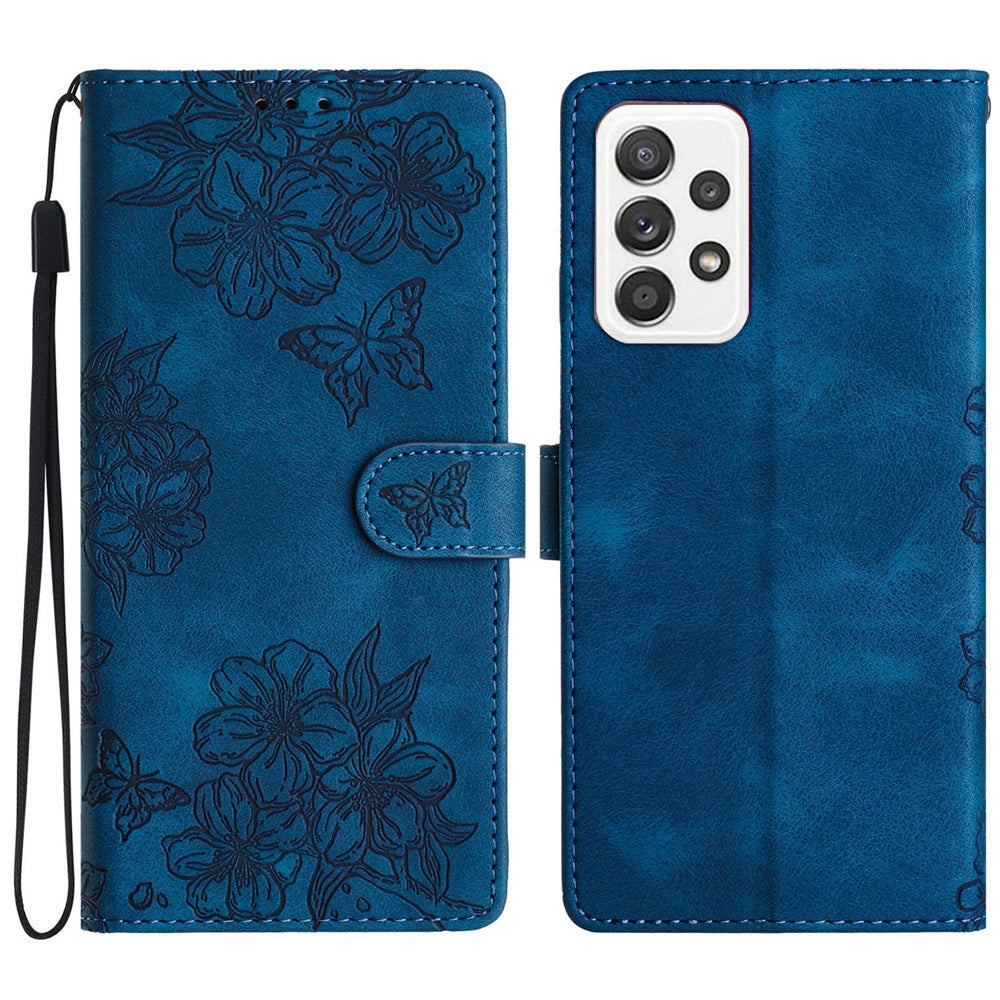 Til Samsung Galaxy A52s 5G / A52 5G / 4G PU-læder telefoncover med præget mønster pungcover