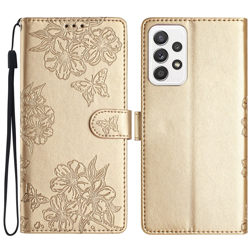 Til Samsung Galaxy A52s 5G / A52 5G / 4G PU-læder telefoncover med præget mønster pungcover