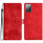 For Samsung Galaxy S20 FE / S20 FE 5G / S20 FE 2022 / S20 Lite Case Sakura Butterfly Imprint Leather Wallet Phone Cover