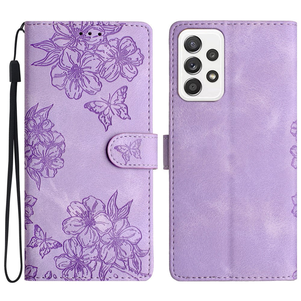 For Samsung Galaxy A73 5G PU Leather Phone Case Imprinted Pattern Wallet Phone Cover