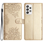 For Samsung Galaxy A73 5G PU Leather Phone Case Imprinted Pattern Wallet Phone Cover