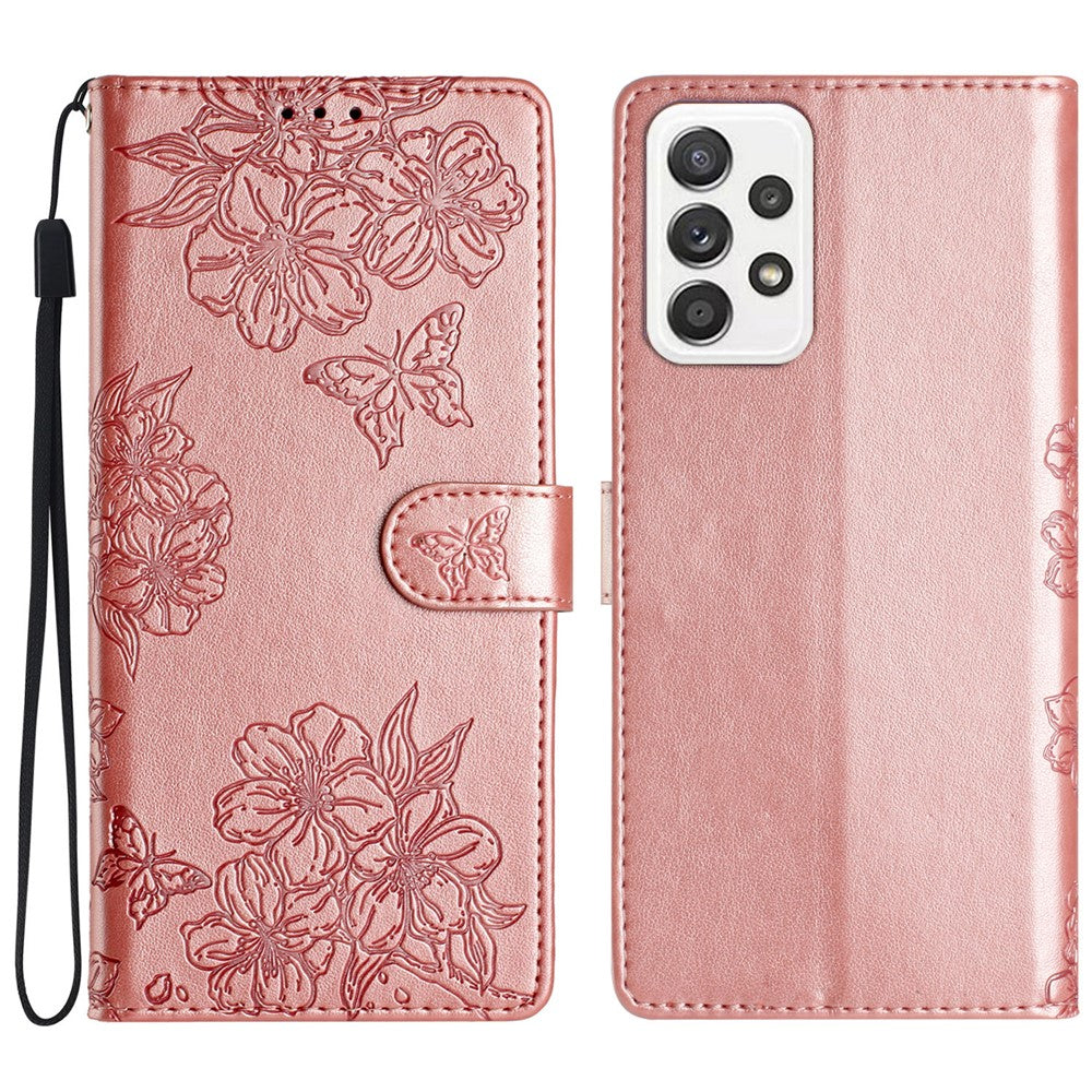 For Samsung Galaxy A73 5G PU Leather Phone Case Imprinted Pattern Wallet Phone Cover