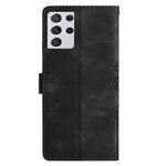 For Samsung Galaxy S21 Ultra 5G Phone Shell PU Leather Imprinted Pattern Wallet Phone Cover