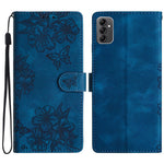 Samsung Galaxy A14 5G-skal med Sakura Butterfly-tryck, repavvisande mobilskal i PU-läder