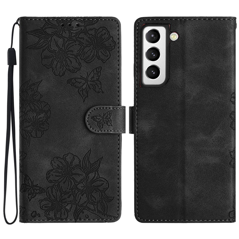 For Samsung Galaxy S21+ 5G Phone Shell PU Leather Imprinted Pattern Wallet Phone Cover