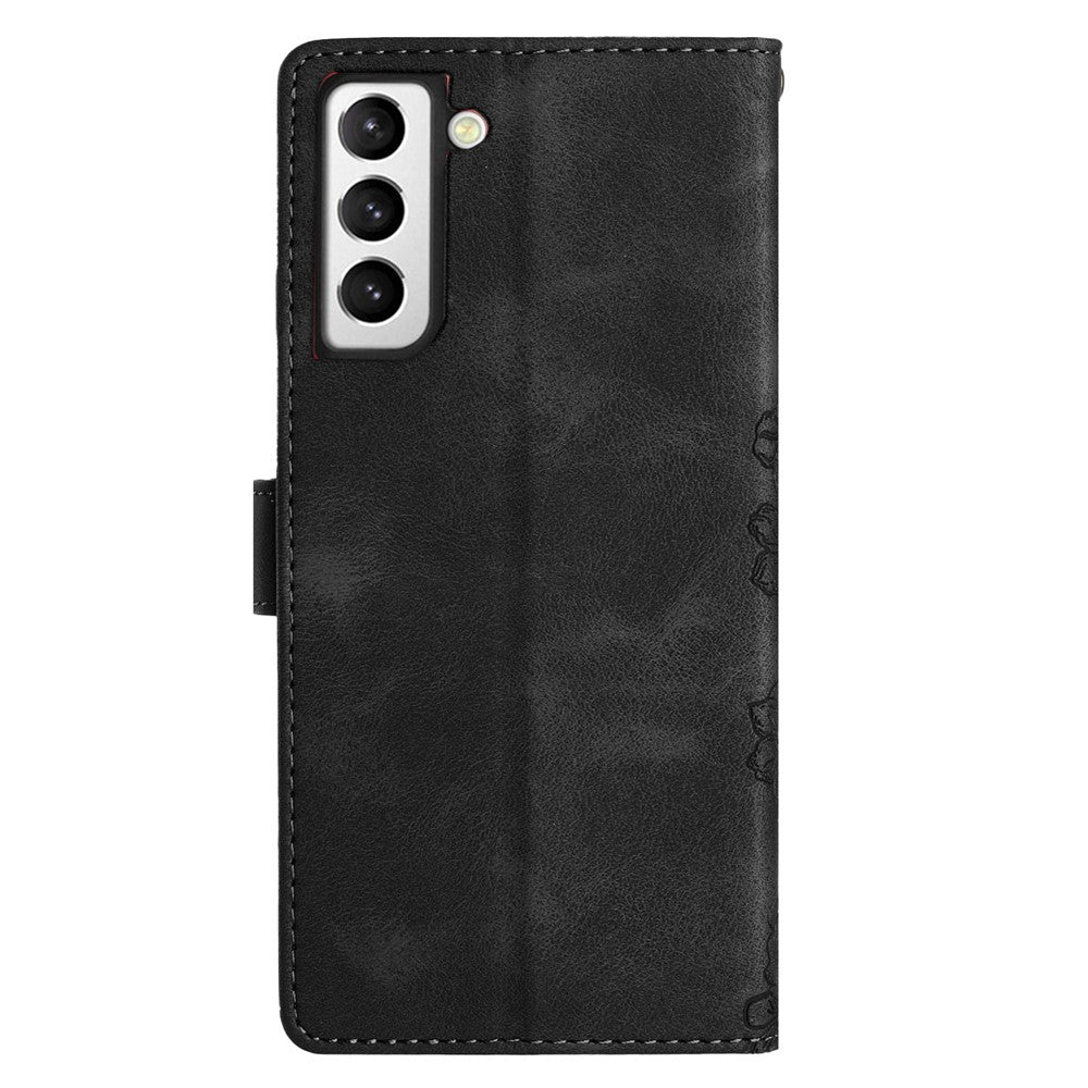 For Samsung Galaxy S21+ 5G Phone Shell PU Leather Imprinted Pattern Wallet Phone Cover