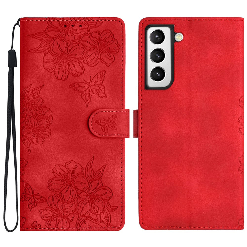 For Samsung Galaxy S21+ 5G Phone Shell PU Leather Imprinted Pattern Wallet Phone Cover