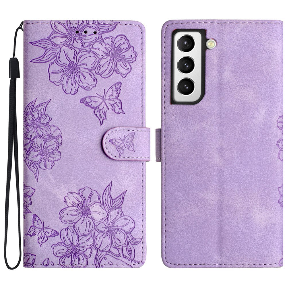 For Samsung Galaxy S21+ 5G Phone Shell PU Leather Imprinted Pattern Wallet Phone Cover