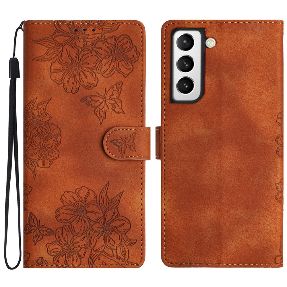 For Samsung Galaxy S21+ 5G Phone Shell PU Leather Imprinted Pattern Wallet Phone Cover
