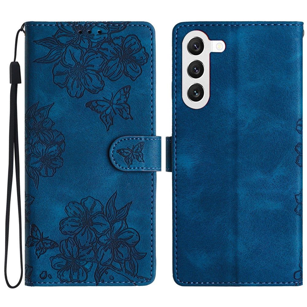 For Samsung Galaxy S23+ Cell Phone Case PU Leather Imprinted Pattern Wallet Phone Cover