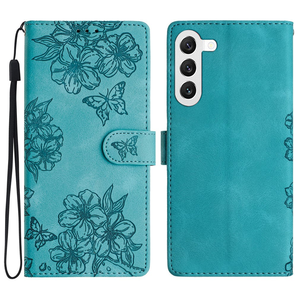 For Samsung Galaxy S23+ Cell Phone Case PU Leather Imprinted Pattern Wallet Phone Cover