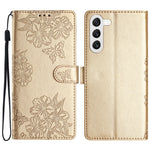 For Samsung Galaxy S23+ Cell Phone Case PU Leather Imprinted Pattern Wallet Phone Cover