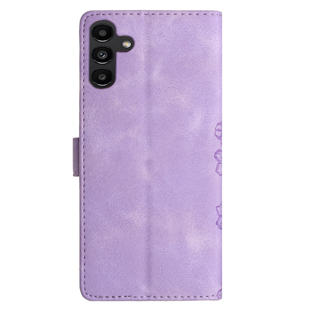 Samsung Galaxy A05s 4G mobilmobilskal PU-läder med präglat mönster plånboksfodral