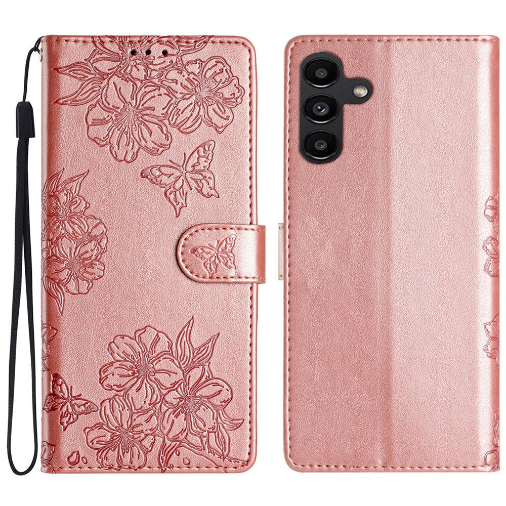 For Samsung Galaxy A35 5G Phone Stand Case Anti-Scratch Imprinted PU Leather Phone Cover