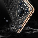 For Huawei Pura 70 Case Crocodile Texture Genuine Cow Leather+TPU Phone Cover