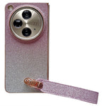 For Oppo Find N3 5G Case Hard PC Glitter Bling Protective Phone Cover with Strap