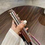 For Oppo Find N3 5G Case Hard PC Glitter Bling Protective Phone Cover with Strap