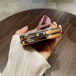 For Oppo Find N3 5G Case Hard PC Glitter Bling Protective Phone Cover with Strap