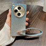 For Oppo Find N3 5G Case Hard PC Glitter Bling Protective Phone Cover with Strap