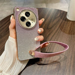 For Oppo Find N3 5G Case Hard PC Glitter Bling Protective Phone Cover with Strap