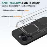 Till iPhone 16 Pro Fodral Akryl + TPU Reptåligt Transparent Baksideskydd