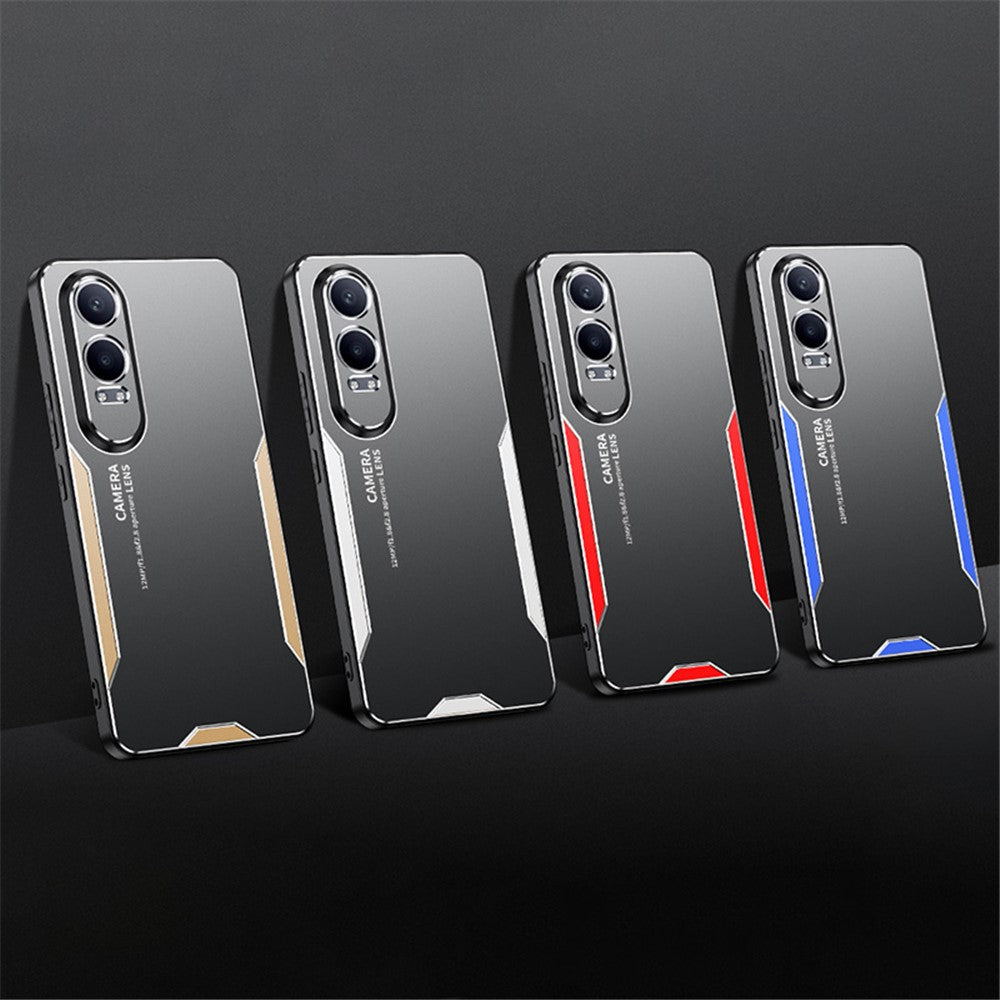 For OnePlus Nord CE4 Lite 5G / Oppo K12x 5G (China) Case Aluminium Alloy Armor Phone Cover Comfort Grip